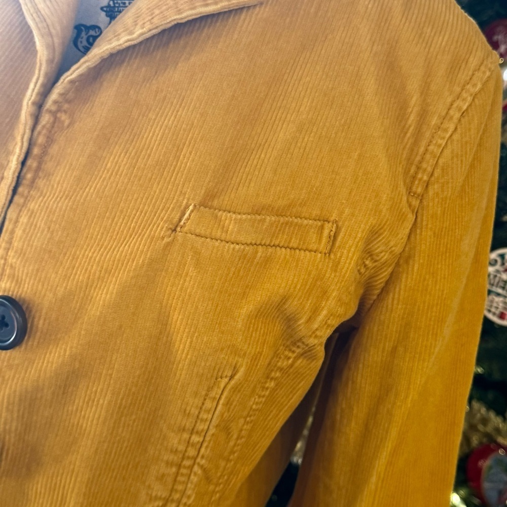 GAP Mustard Yellow Corduroy Blazer - Picture 4 of 10